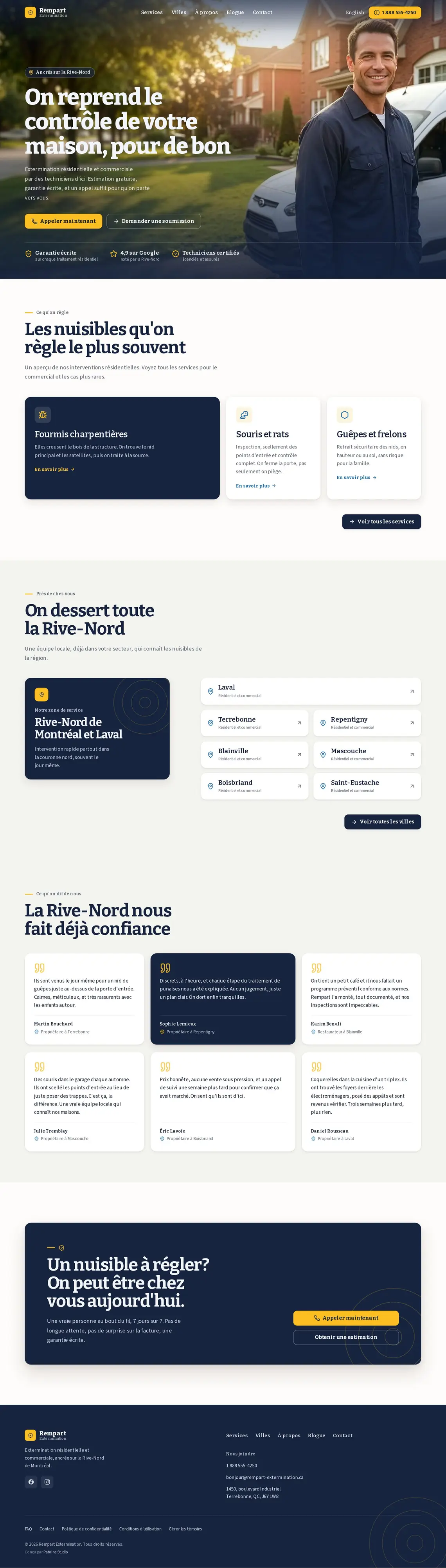 Capture du site de démonstration Ancrée